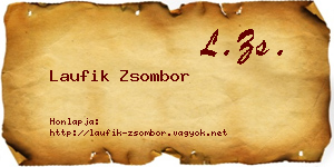 Laufik Zsombor névjegykártya